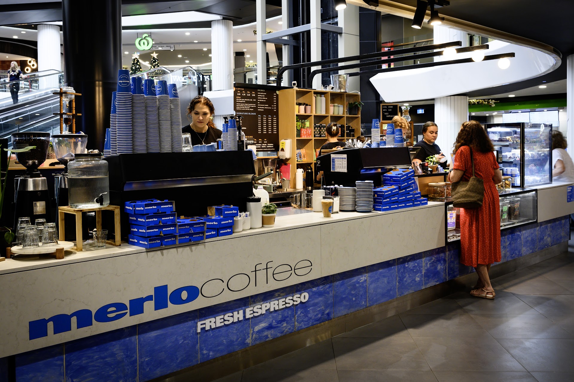 Merlo Coffee counter at Toowong Village